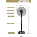 AC DC 16Inch Şarj Edilebilir Acil Solar Stand Fanı